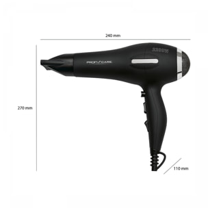 Sèche-cheveux professionnel 2200W Proficare PC-HT 3017 Noir