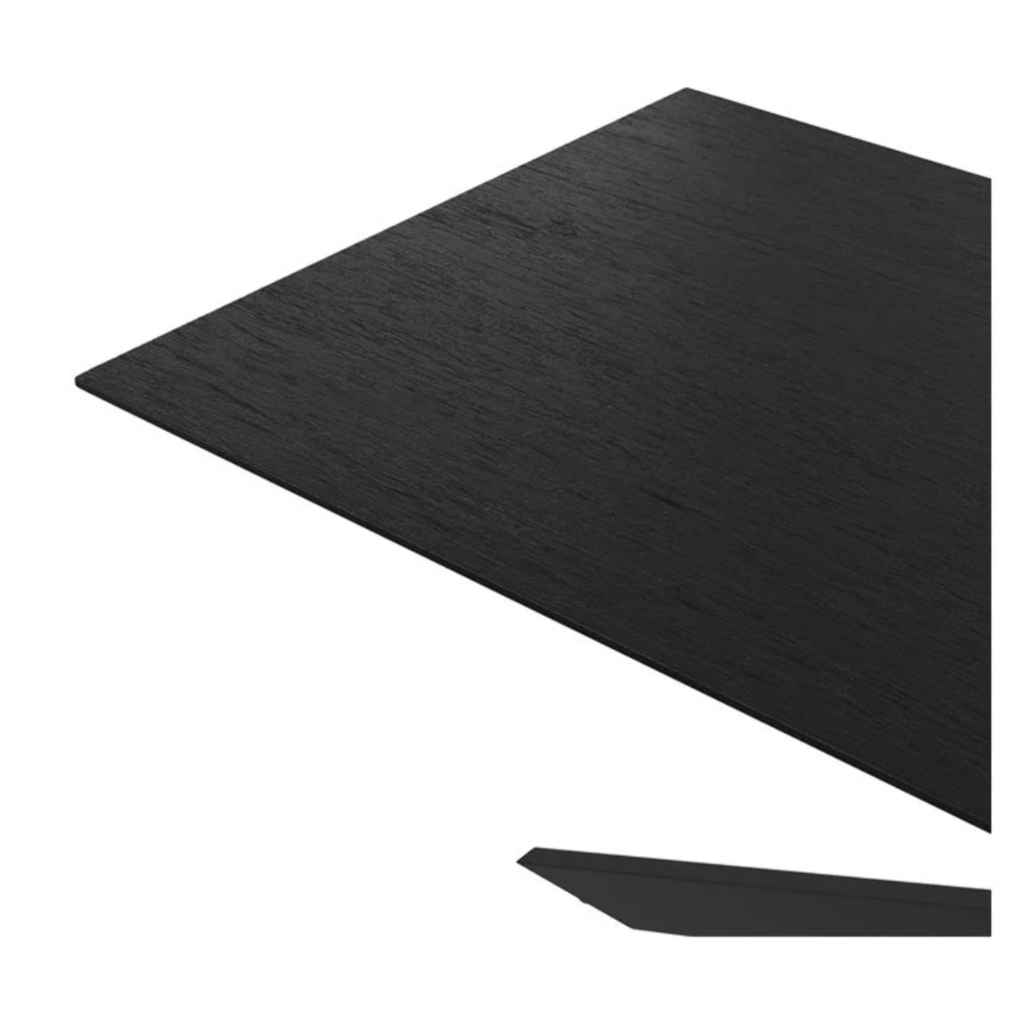Table rectangulaire 8 personnes en bois de teck recyclé noir 220 cm - Marvel