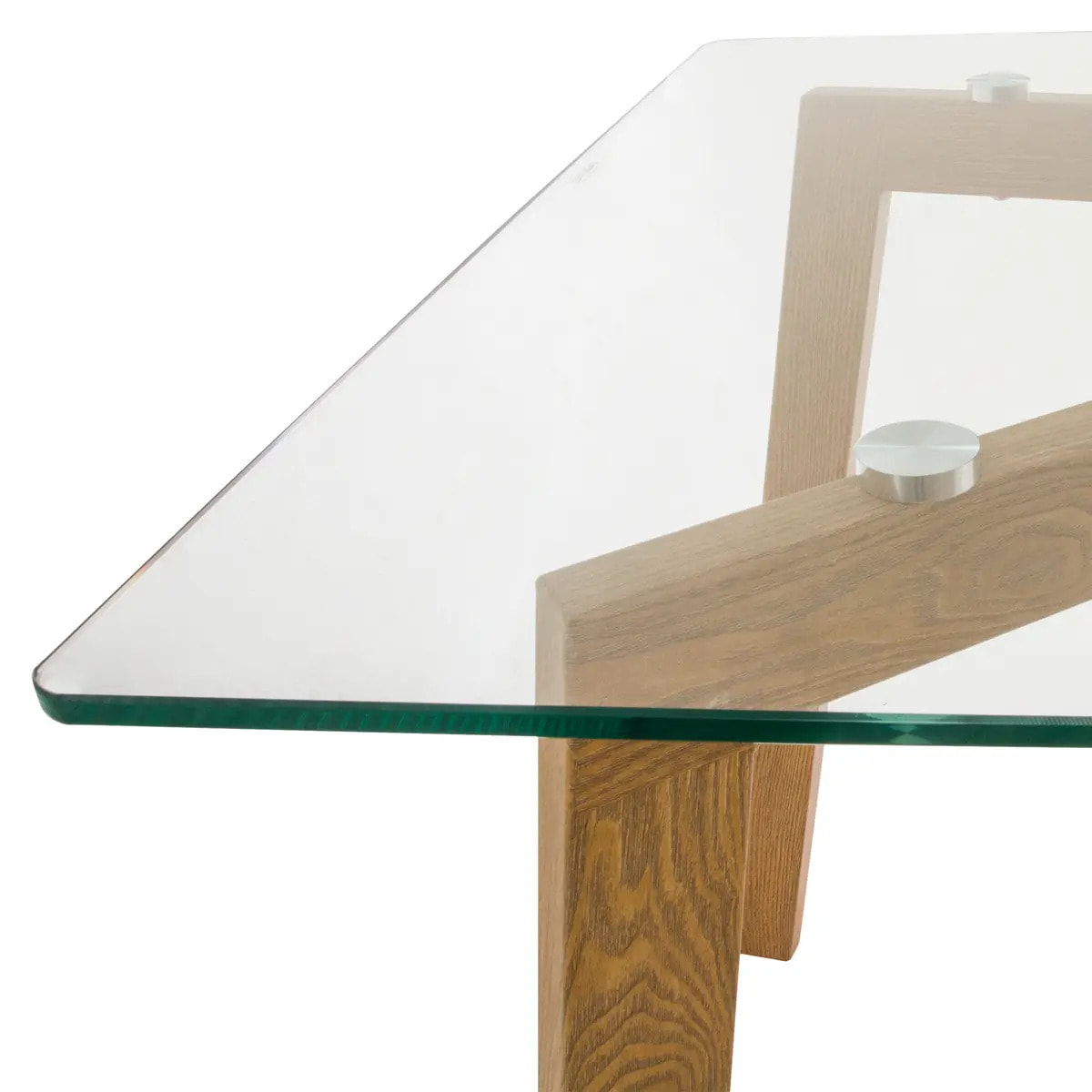 Table à manger "Taho" verre trempé L150cm