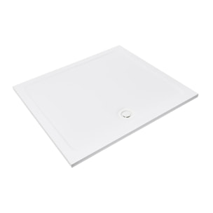 Siphon design pour receveur de douche 90 x 40/50m, couvercle blanc (E90KOB)