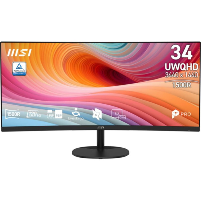 Ecran PC MSI Pro MP341CQ 34" incurvé VA UWQHD 120 Hz HDR