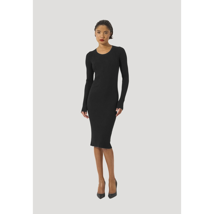 Vestito Fine Merino Rib Dress