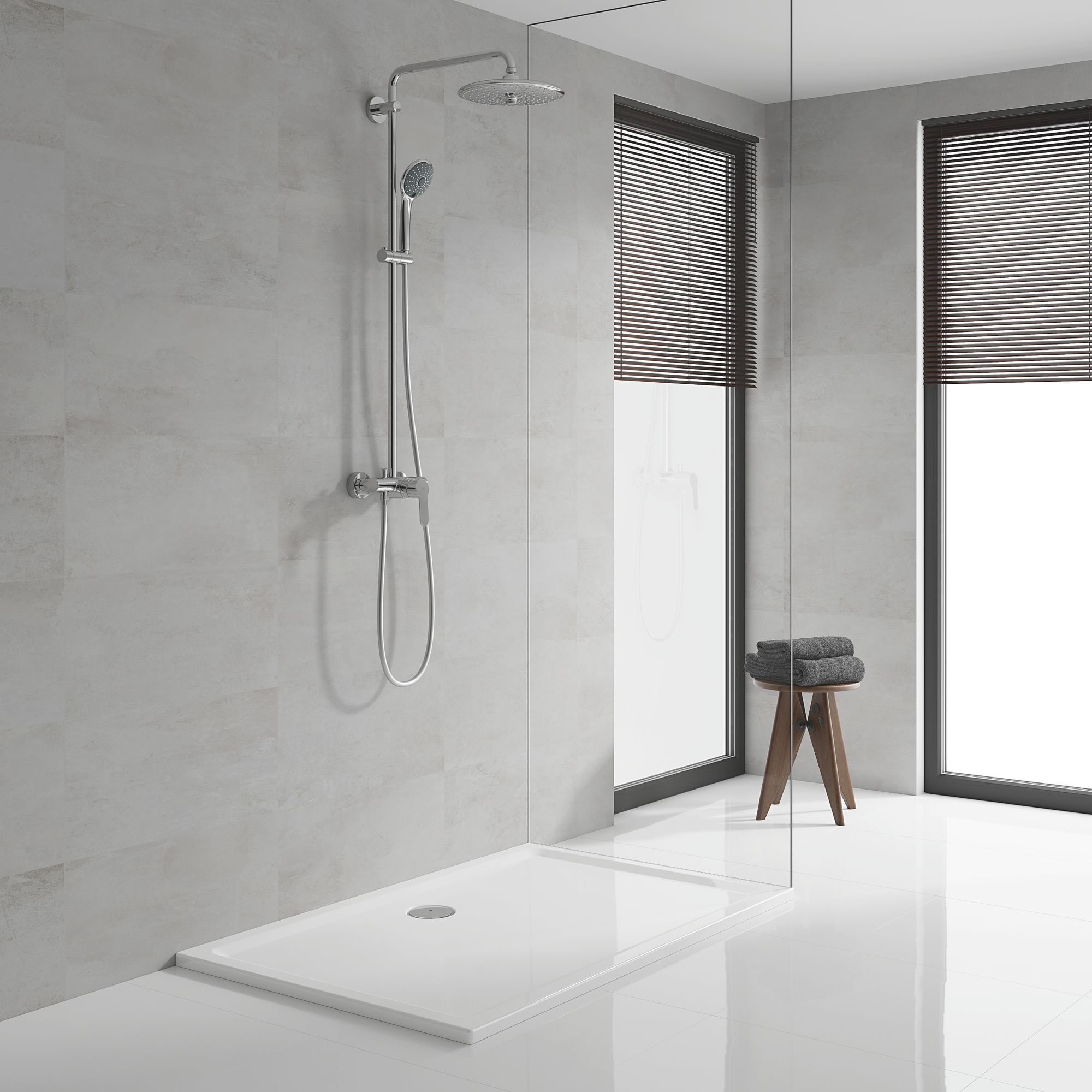 GROHE Vitalio Joy System 260 Colonne de douche avec mitigeur monocommande Chromé 27684001