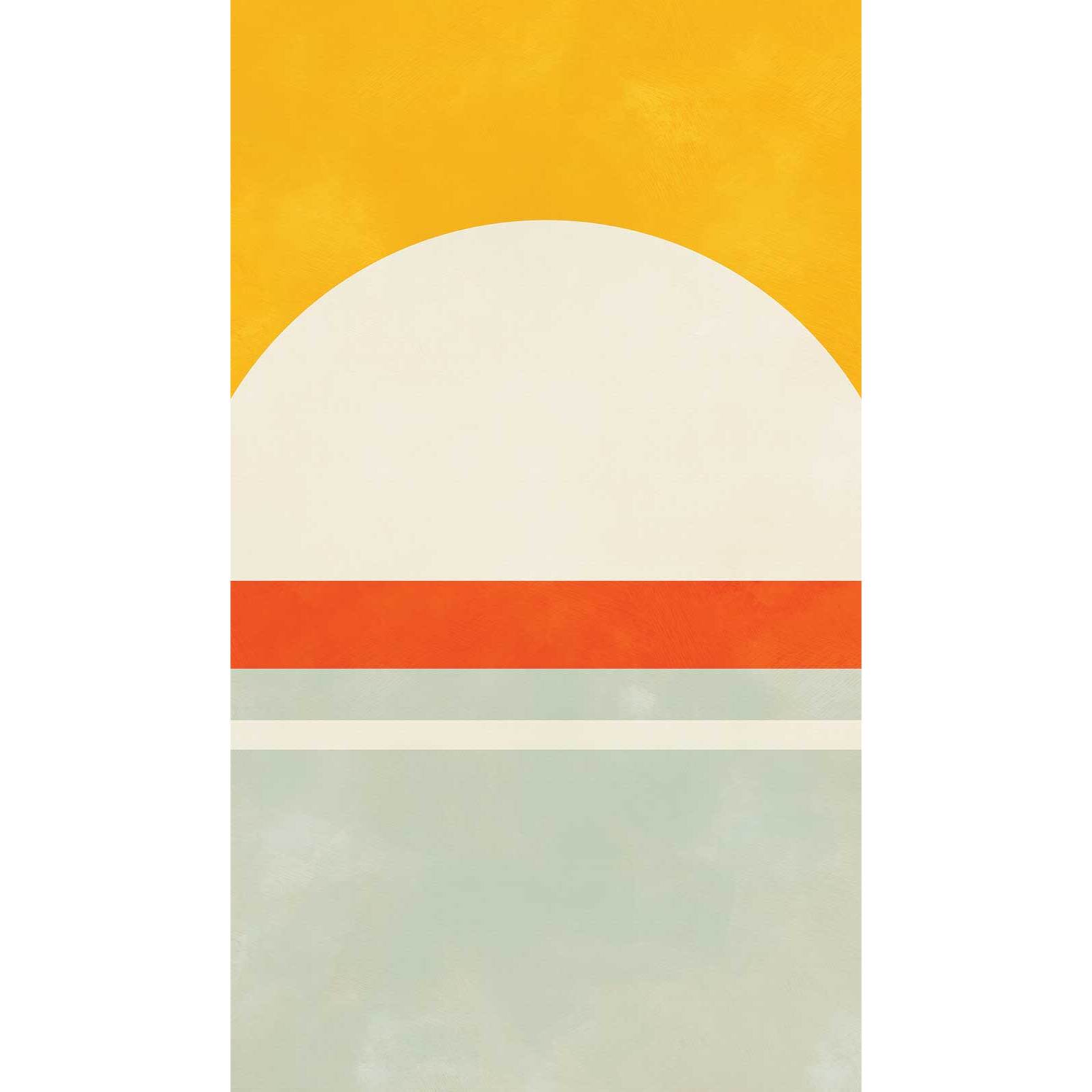 Papier peint panoramique Abstraction en deux tons  Intissé