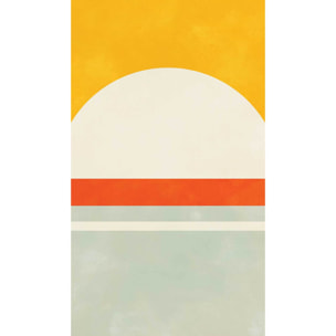 Papier peint panoramique Abstraction en deux tons  Intissé