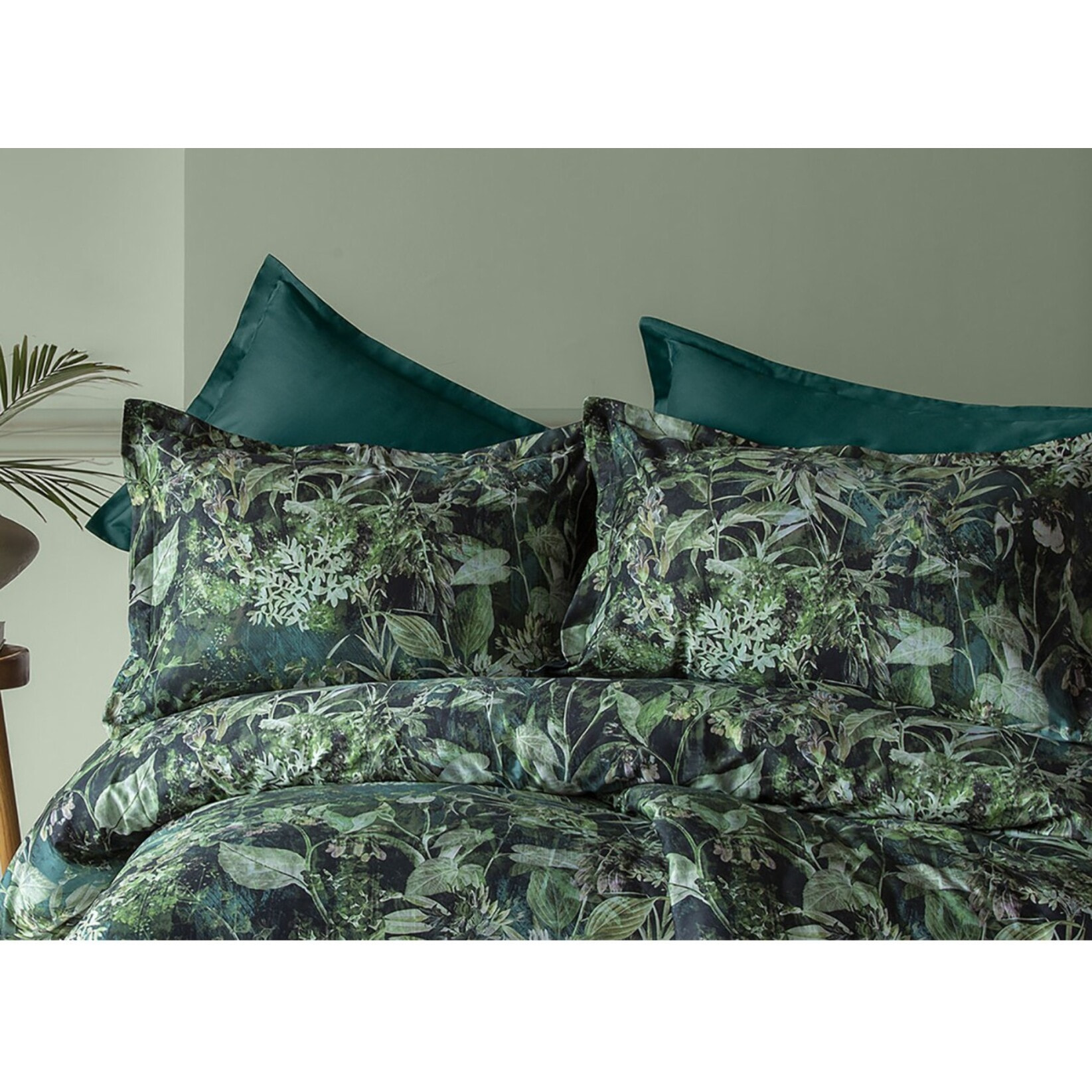 Parure housse de couette et taies oreiller 100% Satin de Coton imprimé