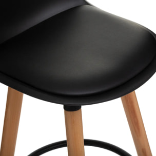 Chaise de bar "Maxon" noir