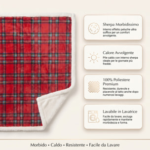 Plaid in poliestere - Tartan