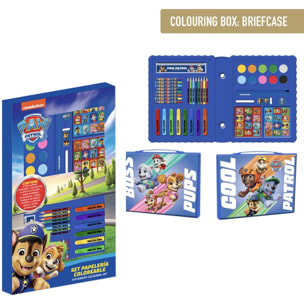 Set Papelería Coloreable Caja Paw Patrol