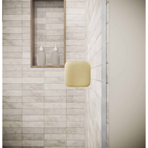 Porte de Douche Pivotante 70x195cm - Verre Trempe 8mm Anticalcaire - Alu Or Brosse - GOLD ELEMENTARY