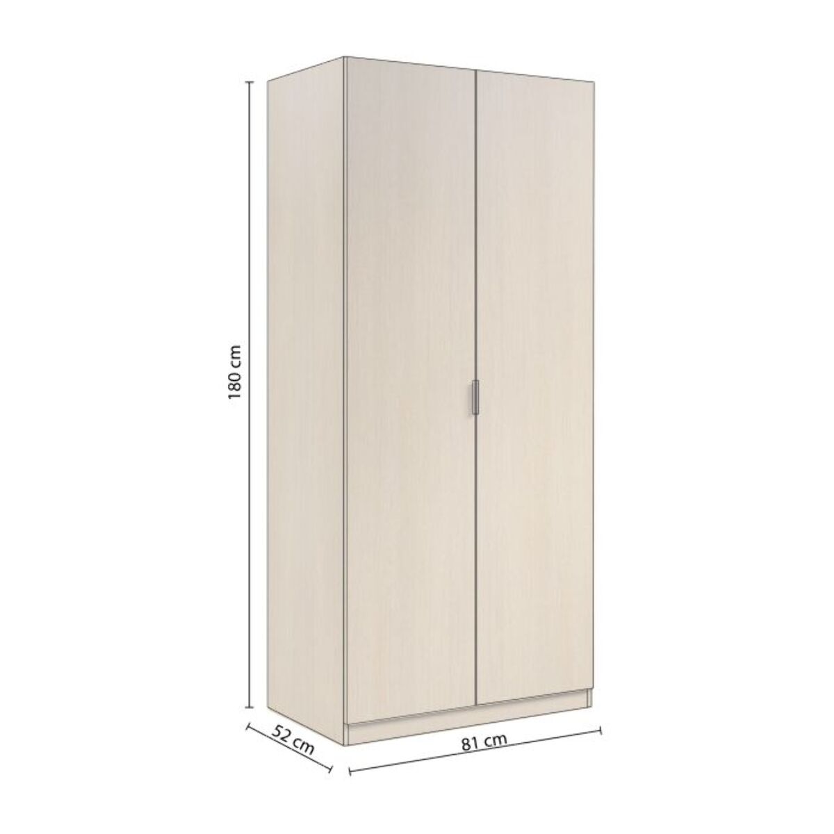 Armario Astra 2 Puertas Roble