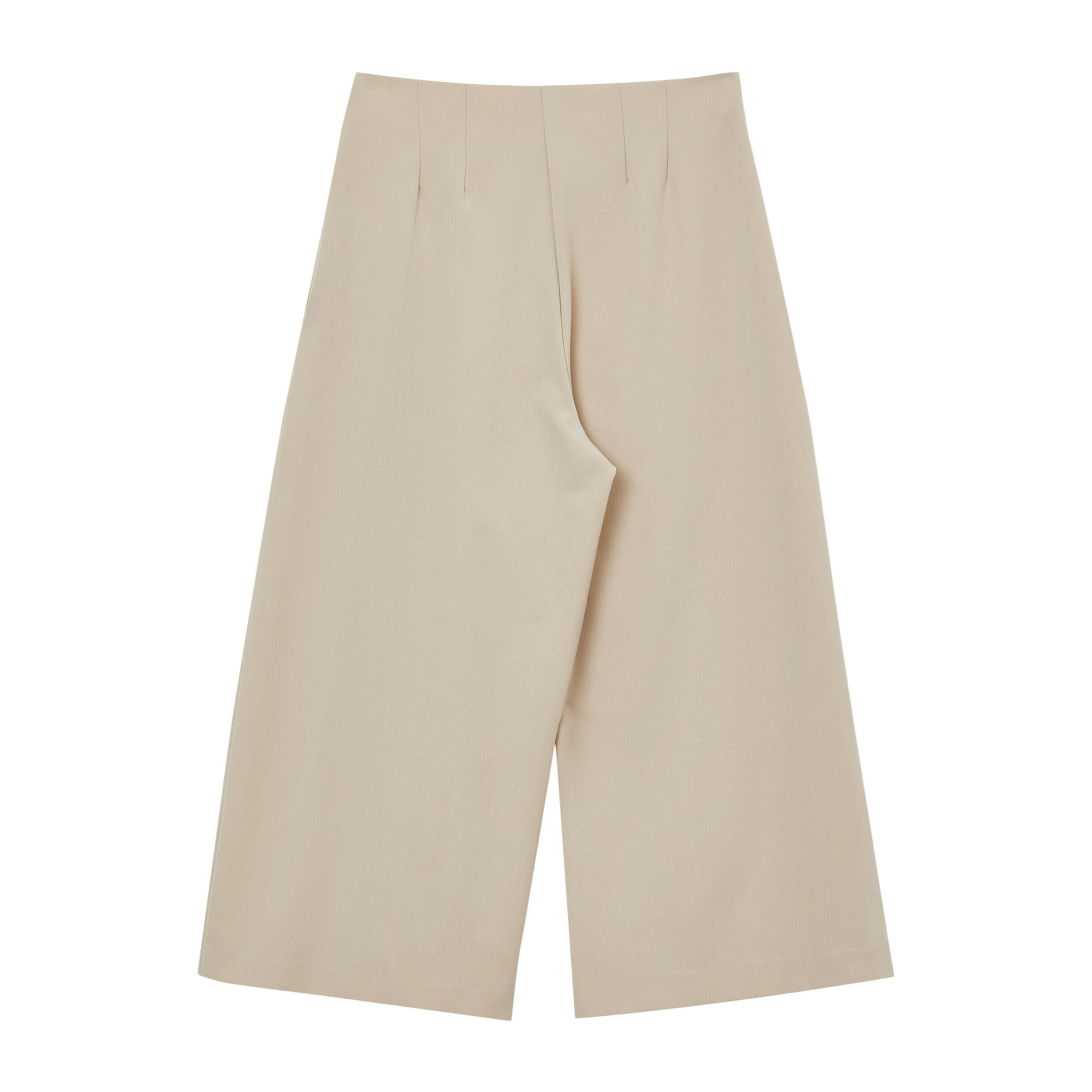 Pantalone culotte con pieghe