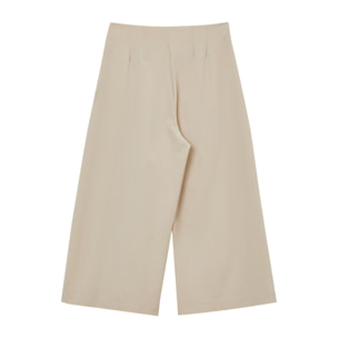 Pantalone culotte con pieghe