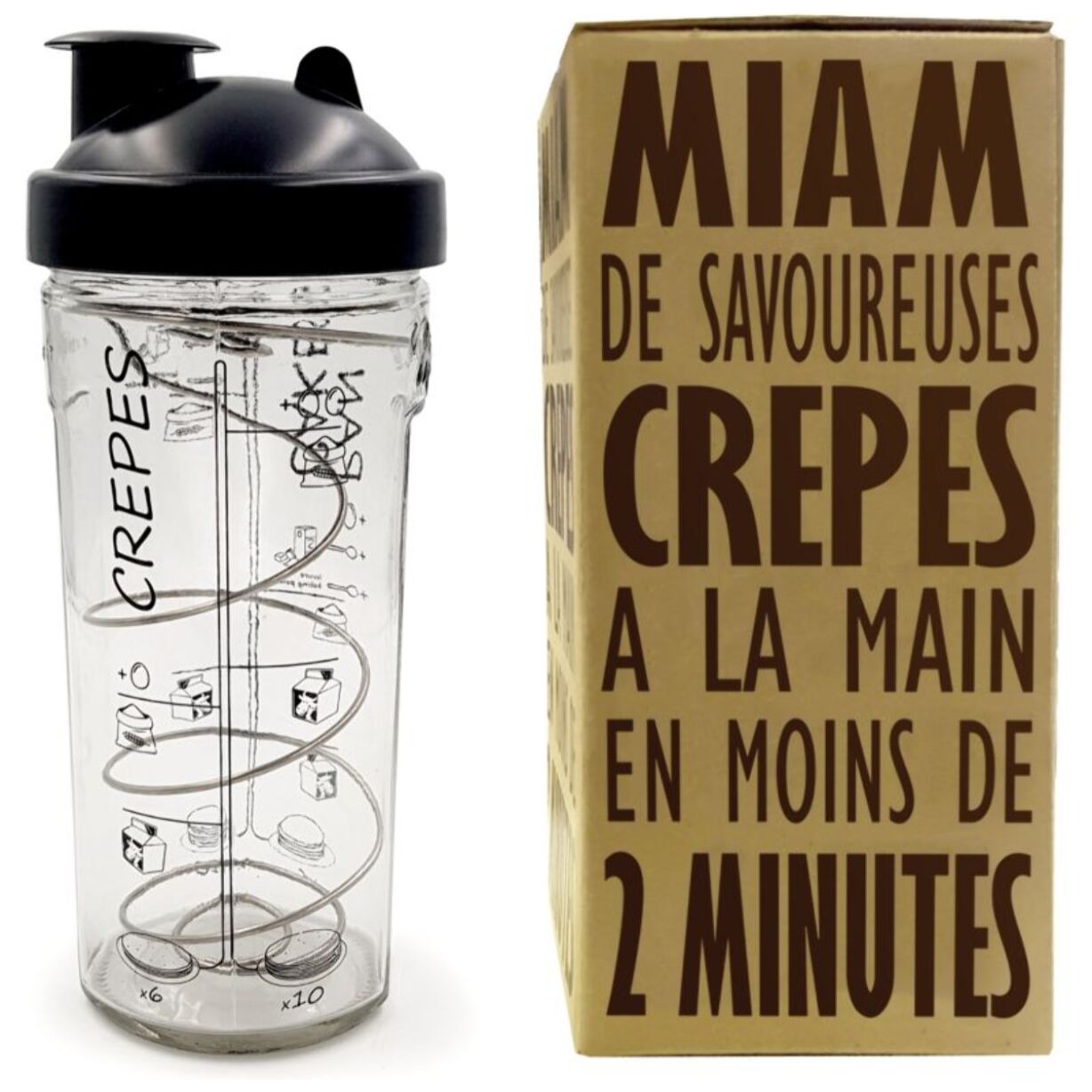 Shaker COOKUT crepes et pancakes