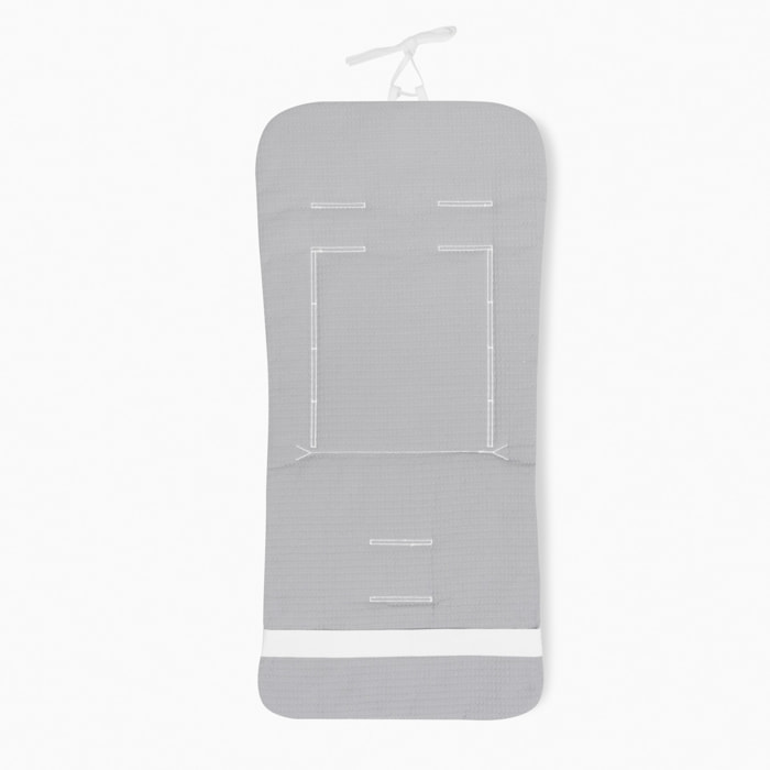 Colchoneta Silla de Paseo Universal Reversible línea Don Algodón Vichy y Nido de Abeja