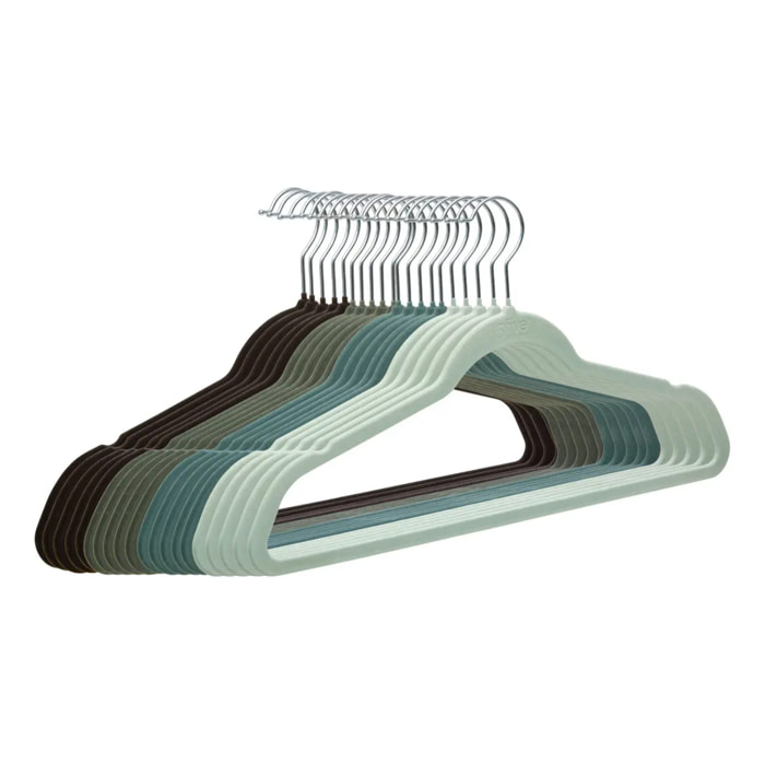 Lot de 20 cintres velours Hang'Up L.45cm