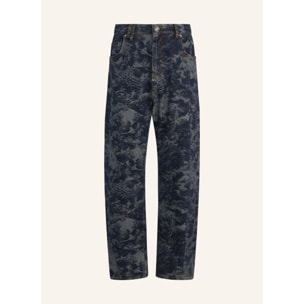 PHILIPP PLEIN Beach Boy Fit Jeans All-Over Skulls Skull