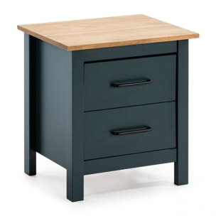 Mesita de noche Eira Blue Ocean - Oak