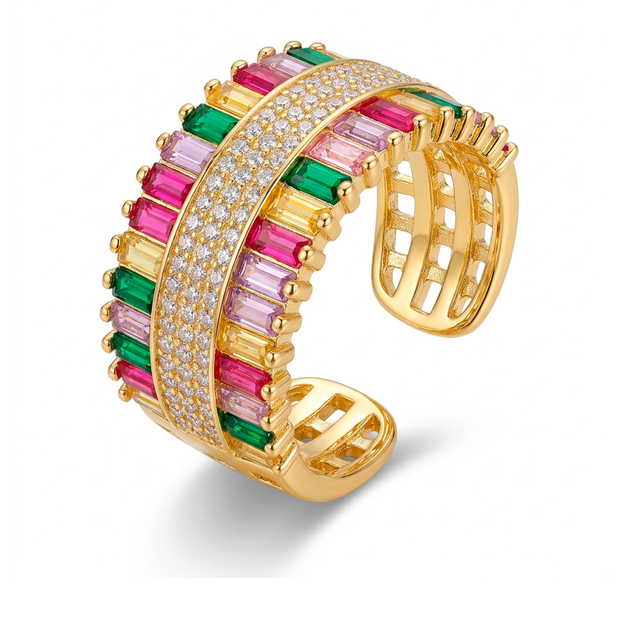 Anillo Maku acabado oro amarillo 18k