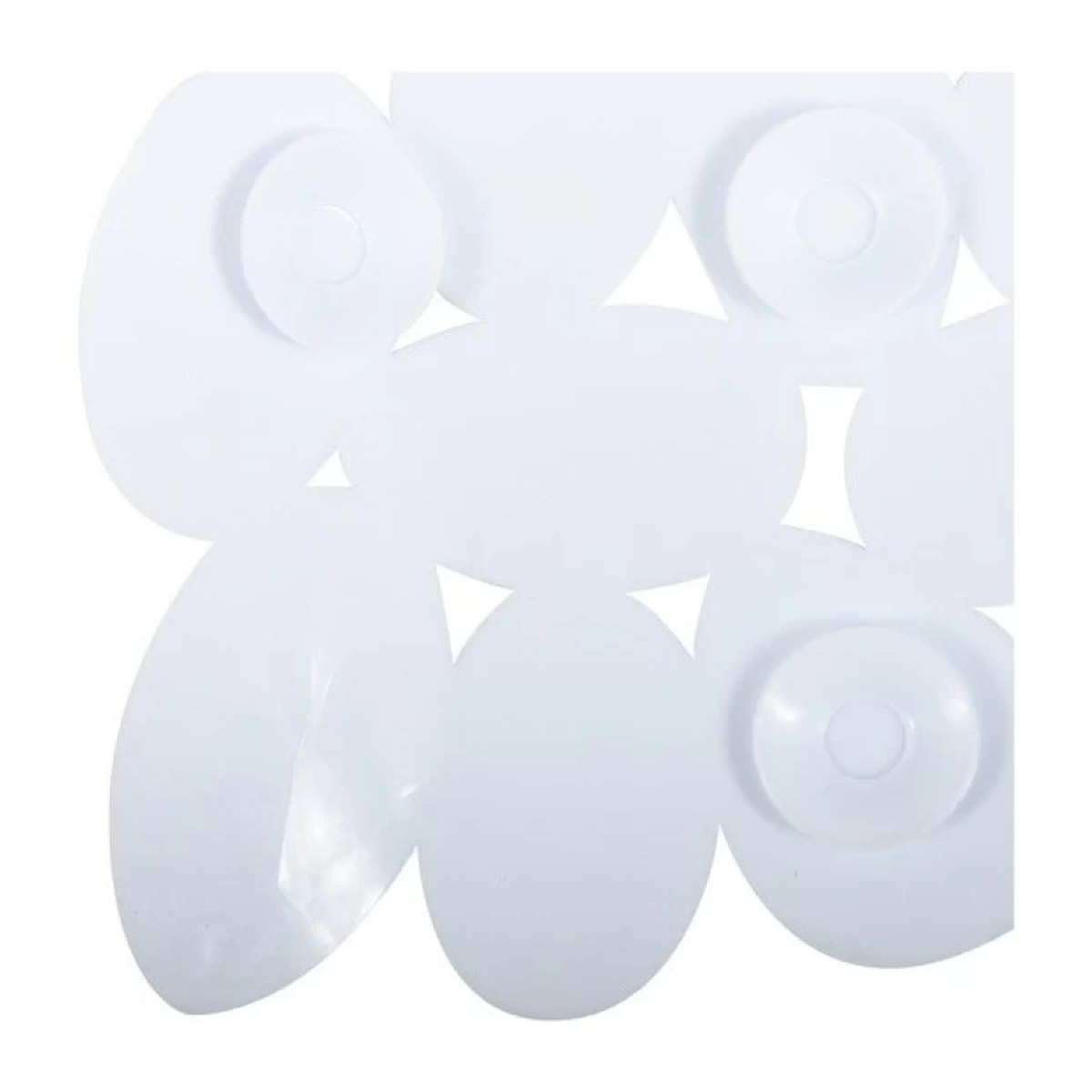 Tapis Fond de douche PVC GALETS 53x53cm Blanc MSV