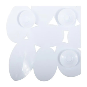 Tapis Fond de douche PVC GALETS 53x53cm Blanc MSV