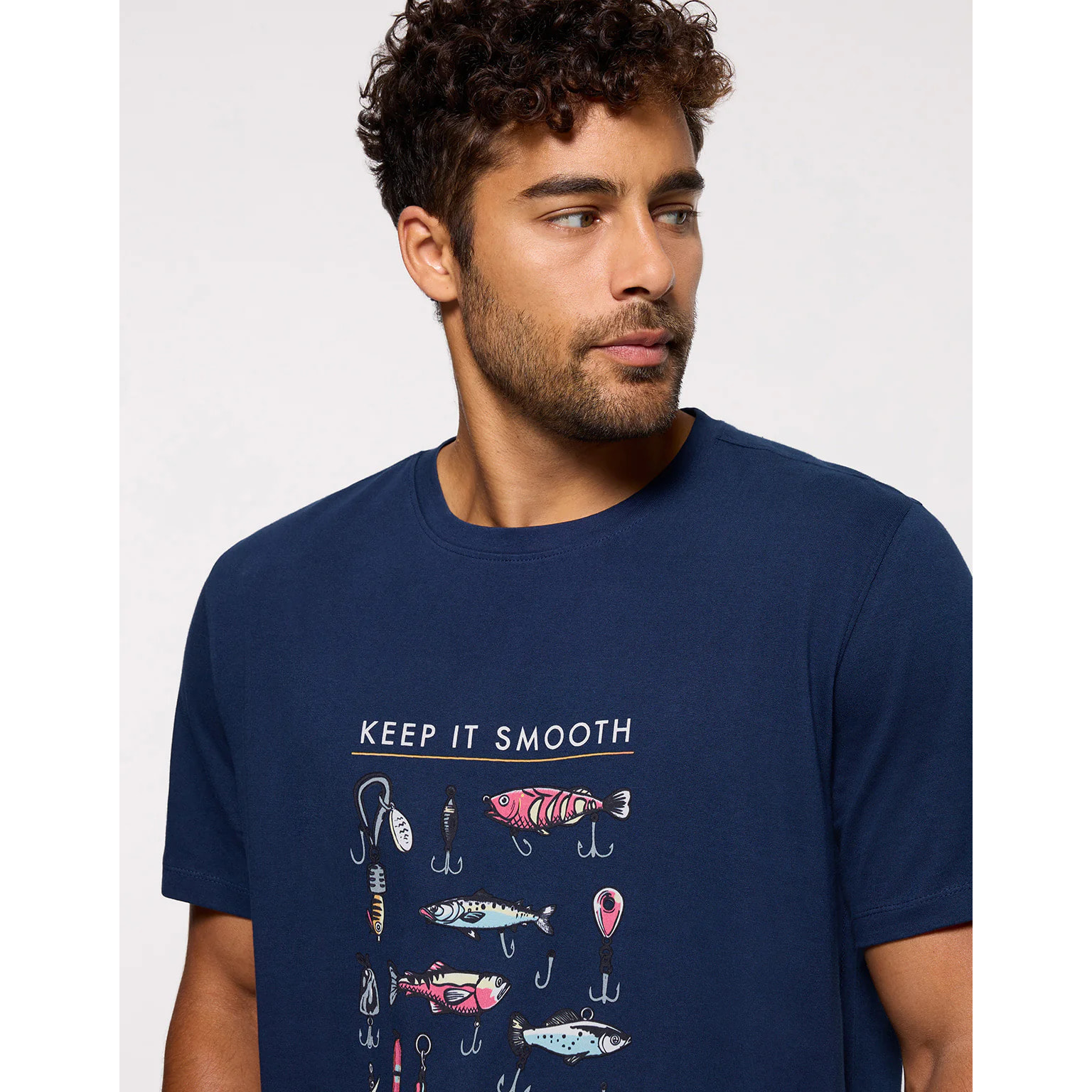 Camiseta Manga Corta Azul Marino - Nichols