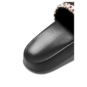 Chanclas Venice Mujer Piel con Estampado Animal