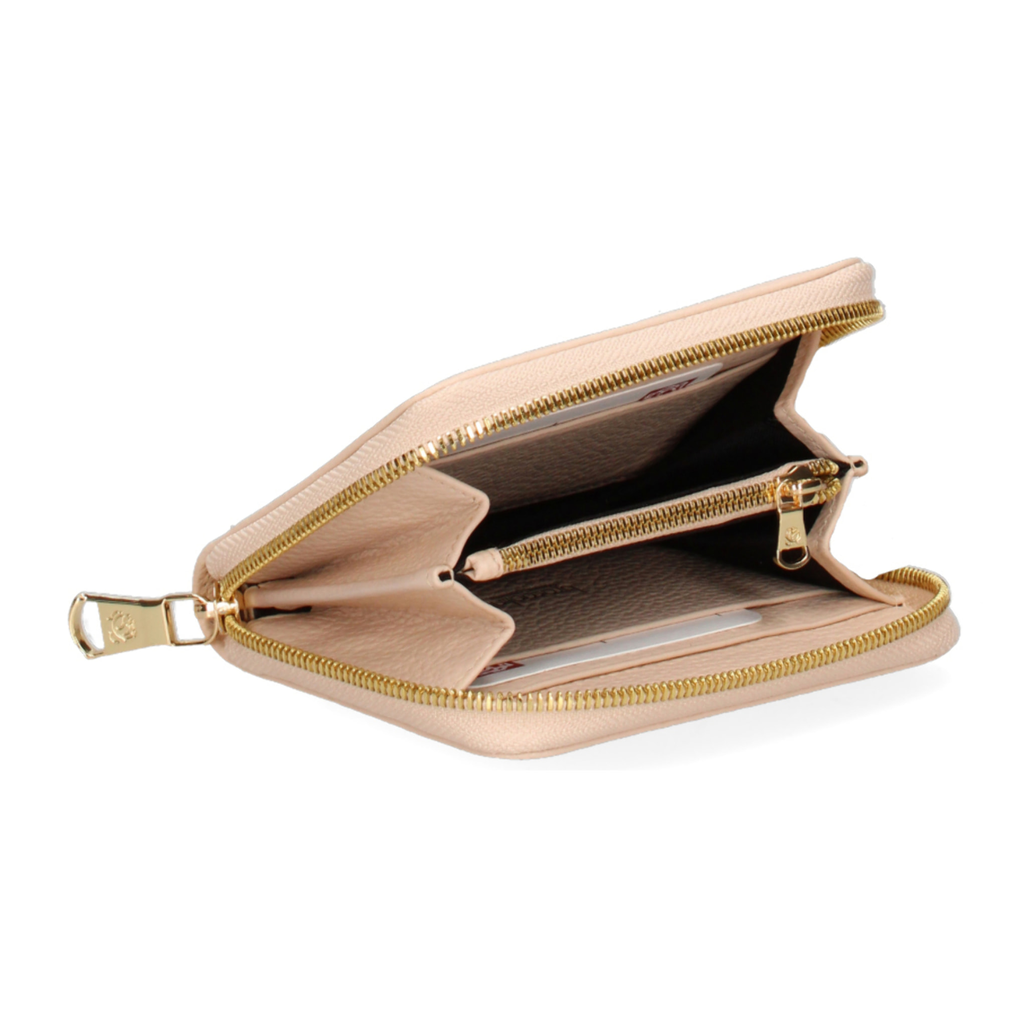 Portafoglio  da donna In Vera pelle Made in Italy 13x9,5x2,5 cm