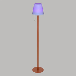 Lampadaire extérieur "Zack" H108cm ambre