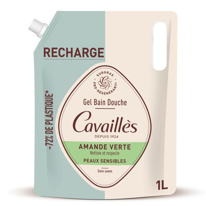 Amande Verte - Eco-Recharge Gel Bain et Douche 1000 ml