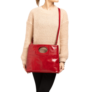 Borsa a tracolla  da donna In Vera pelle Made in Italy 28x33x10 cm