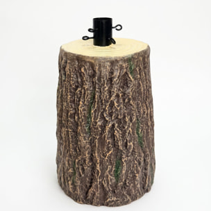 Base decorativa a tronco per albero di Natale in magnesio e ferro - Marrone