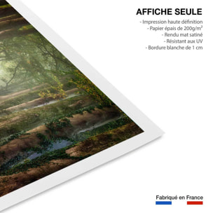 Affiche paysage sur le chemin Affiche seule