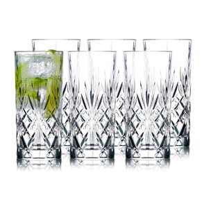 Set de 6 verres highball Melodia 36cl