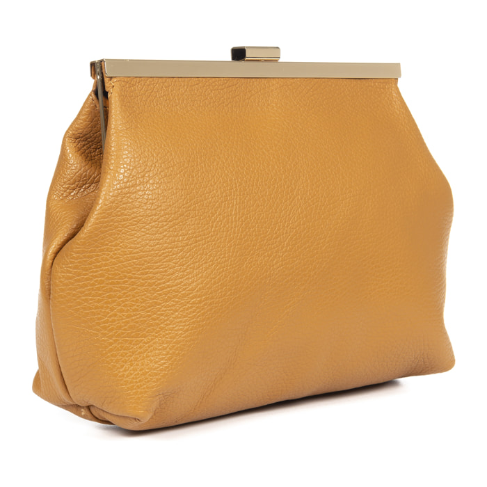 FIRENZE ARTEGIANI Borsa A Spalla da Donna Aci. Vera Pelle Dollaro Made in Italy 26,5x8,5x19,5 Cm. Colore: pelle