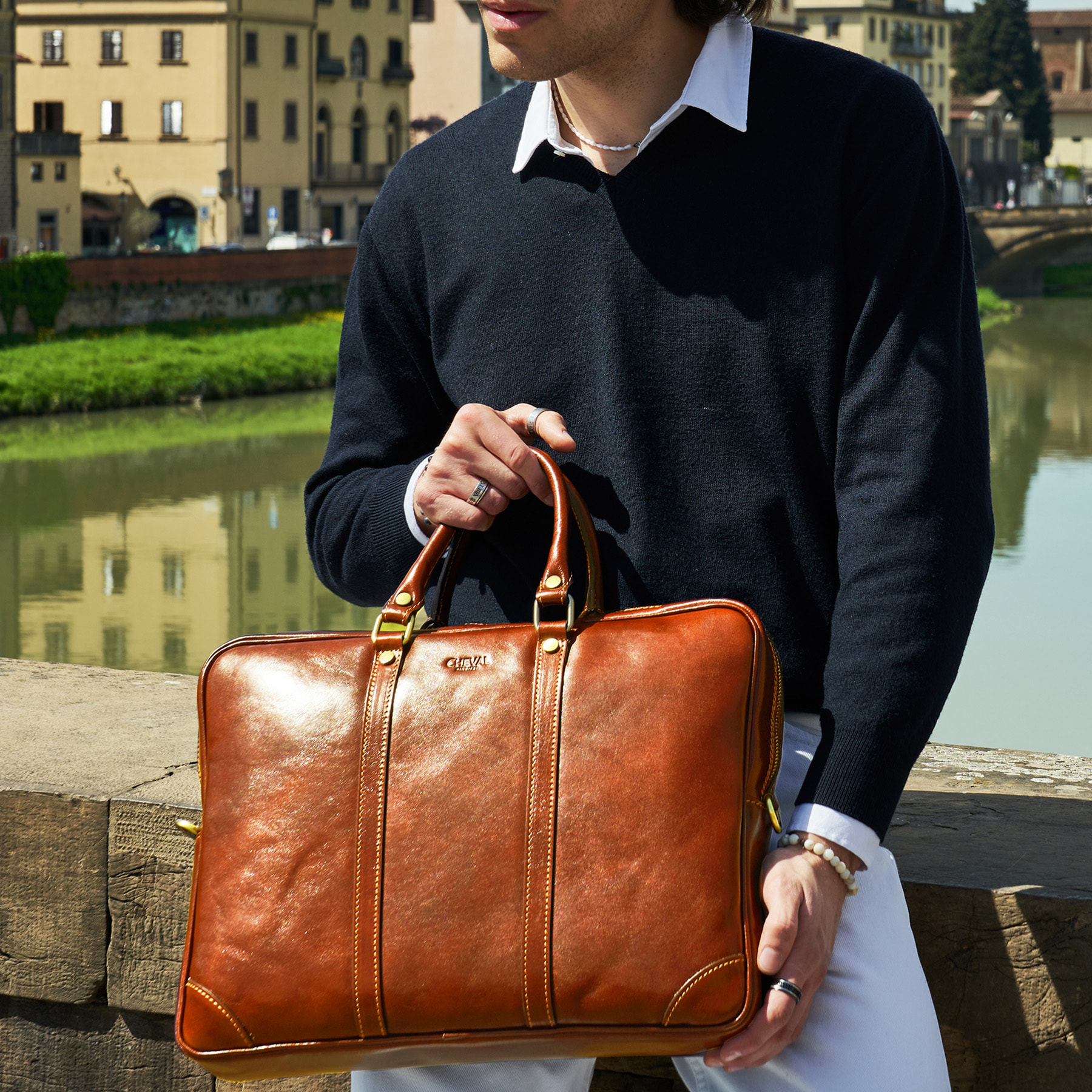 Cartella Business Cheval Firenze Charles Cuoio