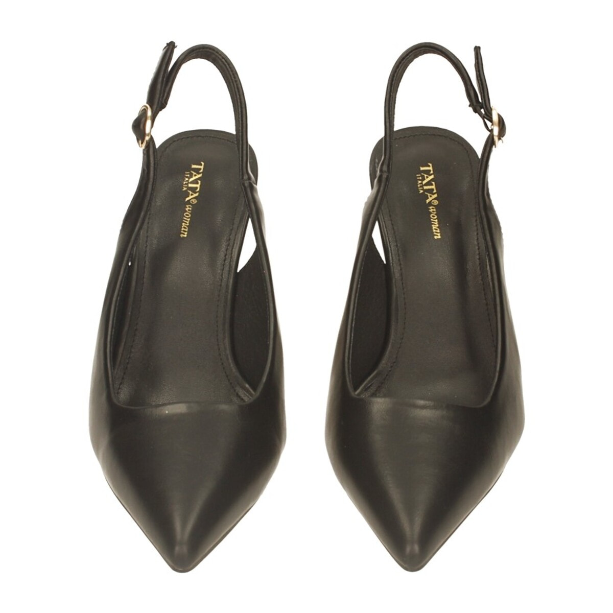 Décolleté sling back Donna Tata Italia Nero