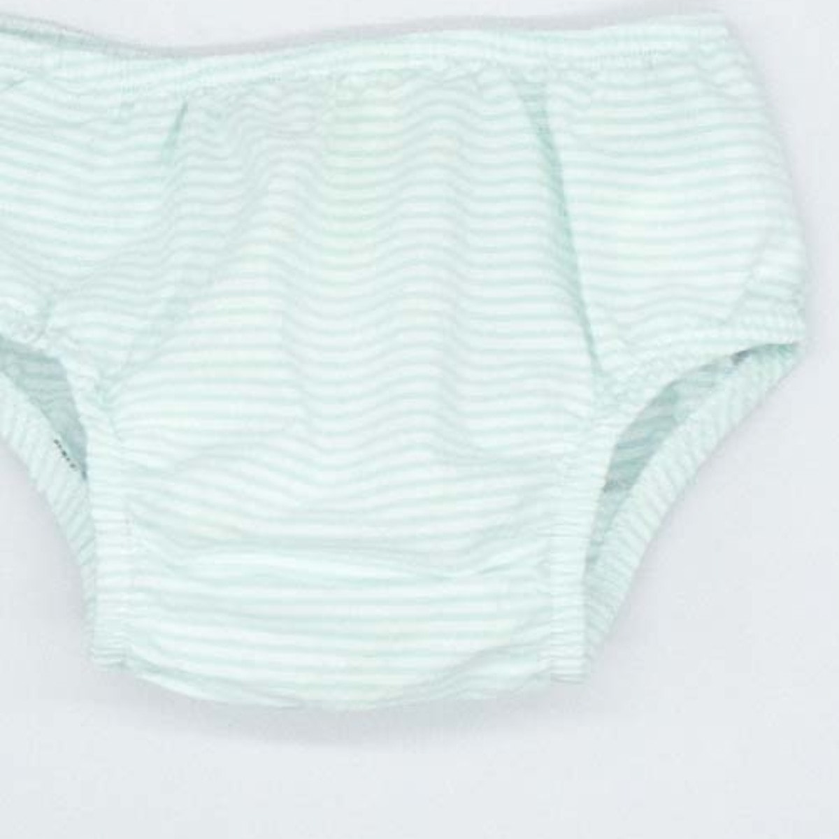 CUBREPAÑAL RAYAS AZUL BEBÉ Y BLANCO