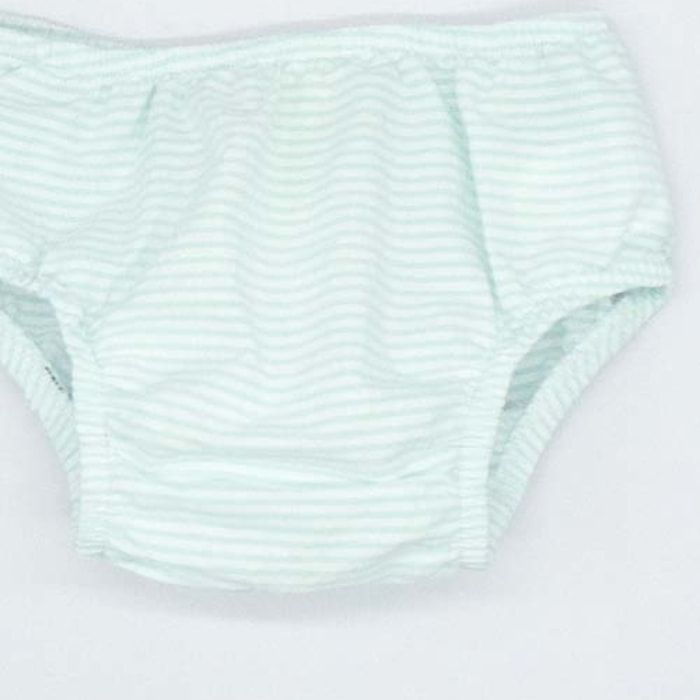 CUBREPAÑAL RAYAS AZUL BEBÉ Y BLANCO