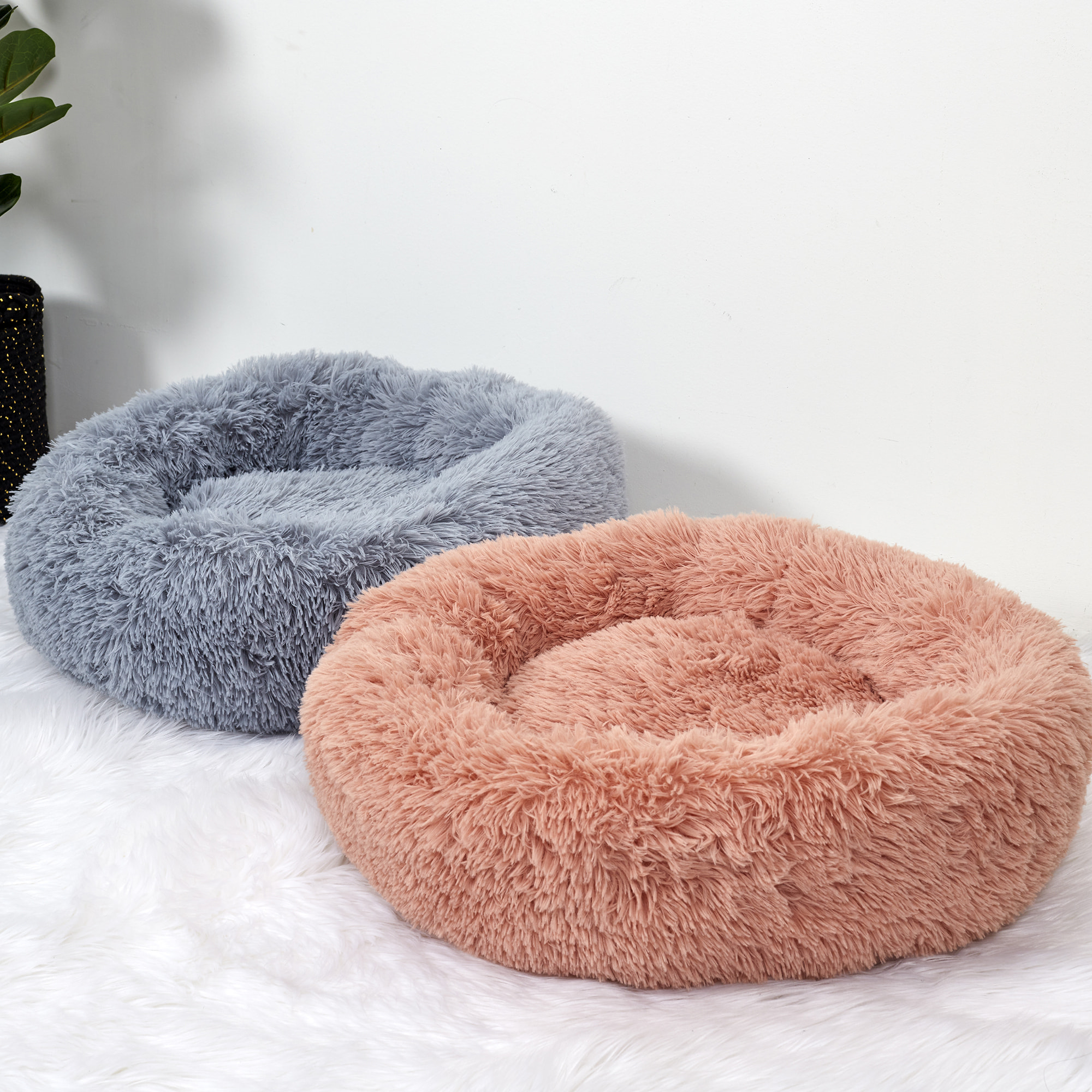 Coussin Lit Apaisant Chat Rose 60 Cm