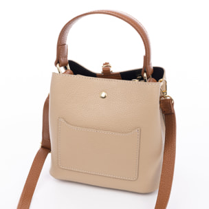 Bernate Bolso de mano Mujer. Piel auténtica Dollaro.