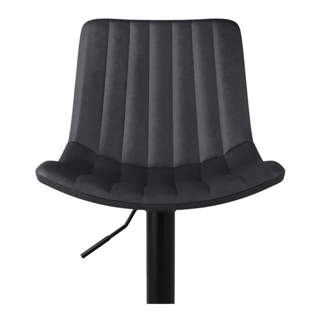 Lot de 2 chaises de bar réglables 62,5/83 cm gris foncé - Killi