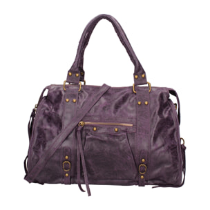 Borsa a spalla da donna - Modello Elara - Vera pelle - 41.0 x 28.0 x 13.0 cm