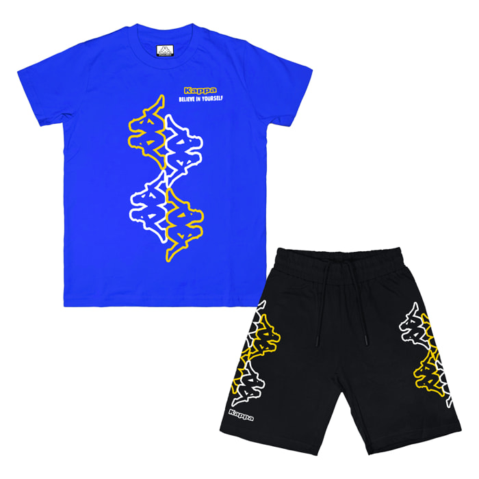 Completo Corto Bimbo 3 / 7 Anni KAPPA Cotone