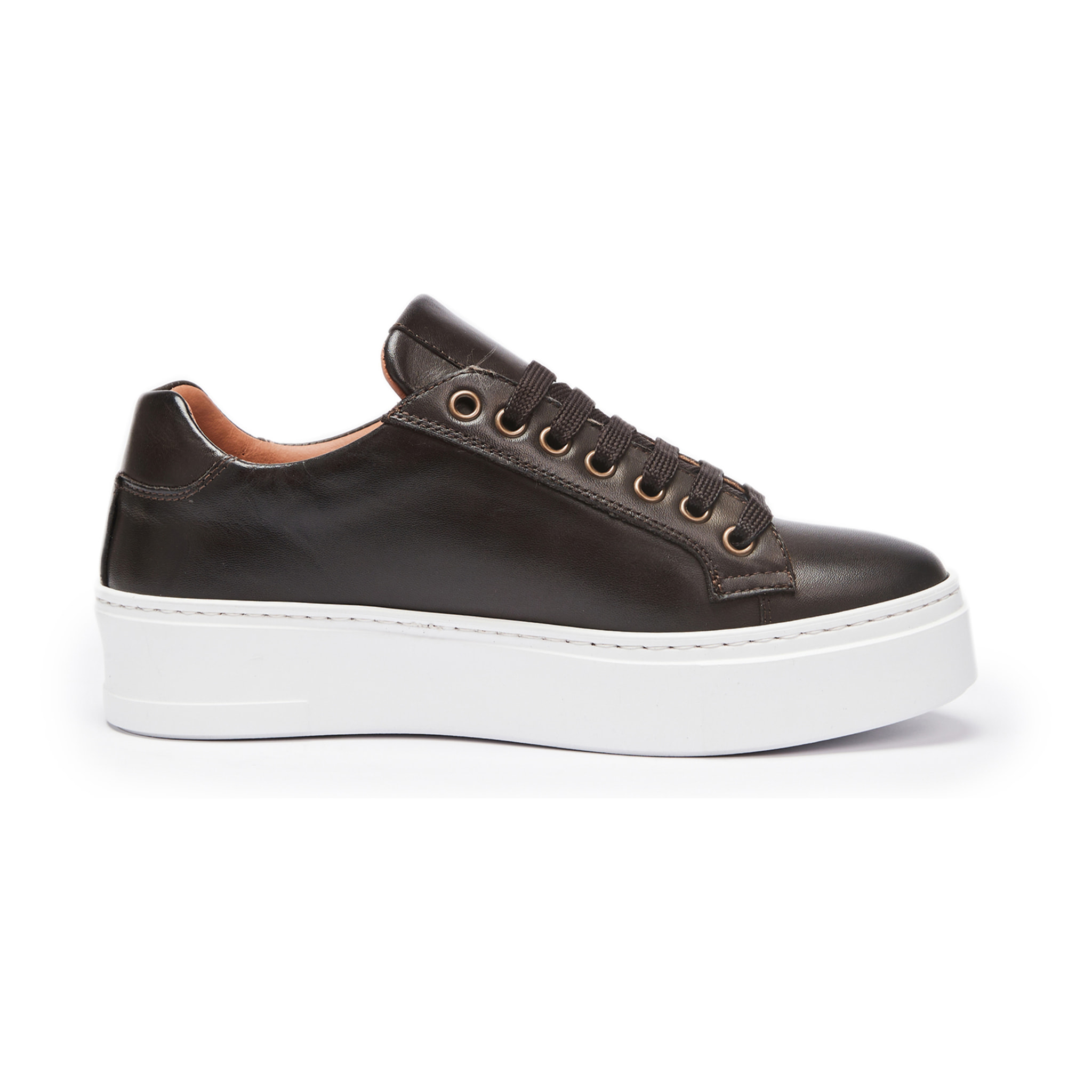 Classic Lace-up Sneaker British Passport Testa di moro