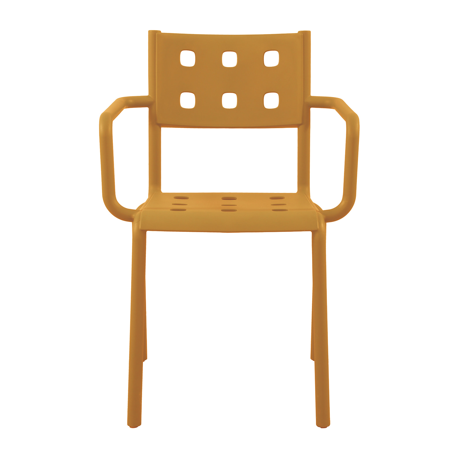 Set Da 4, Poltrona Sibari In Polipropilene Ambra