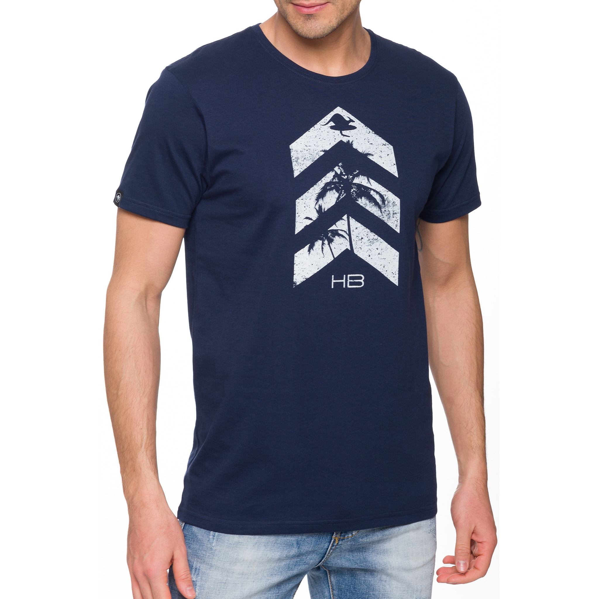 T-shirt in cotone 150 gr Hot Buttered Arrow Colore Blu Navy