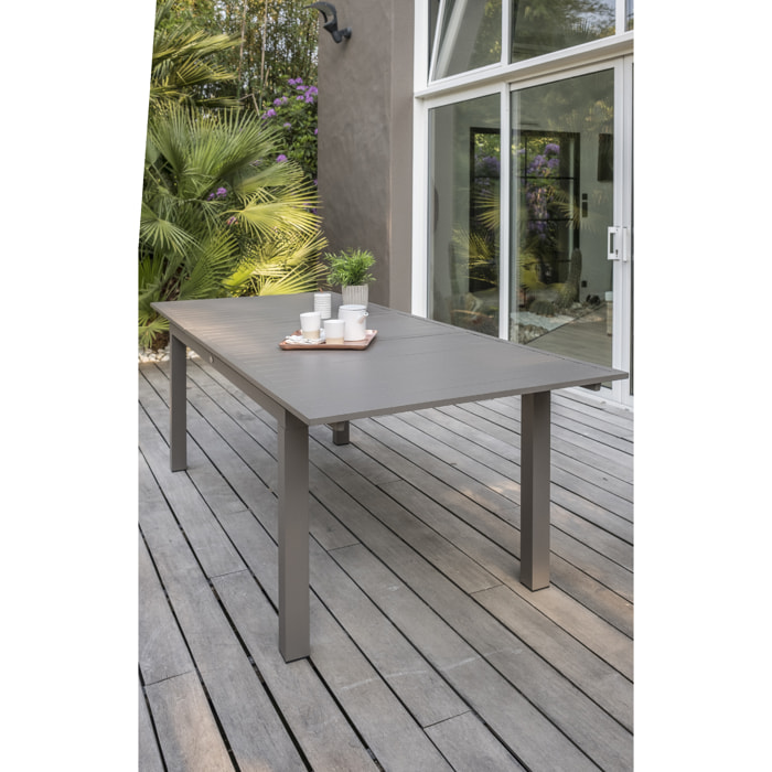 ZAHARA - Table de jardin 10 places en aluminium