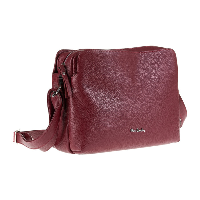 Borsa a tracolla da donna Made in Italy - Modello Aralia Lux - 100% pelle - 30.0 x 23.0 x 13.0 cm
