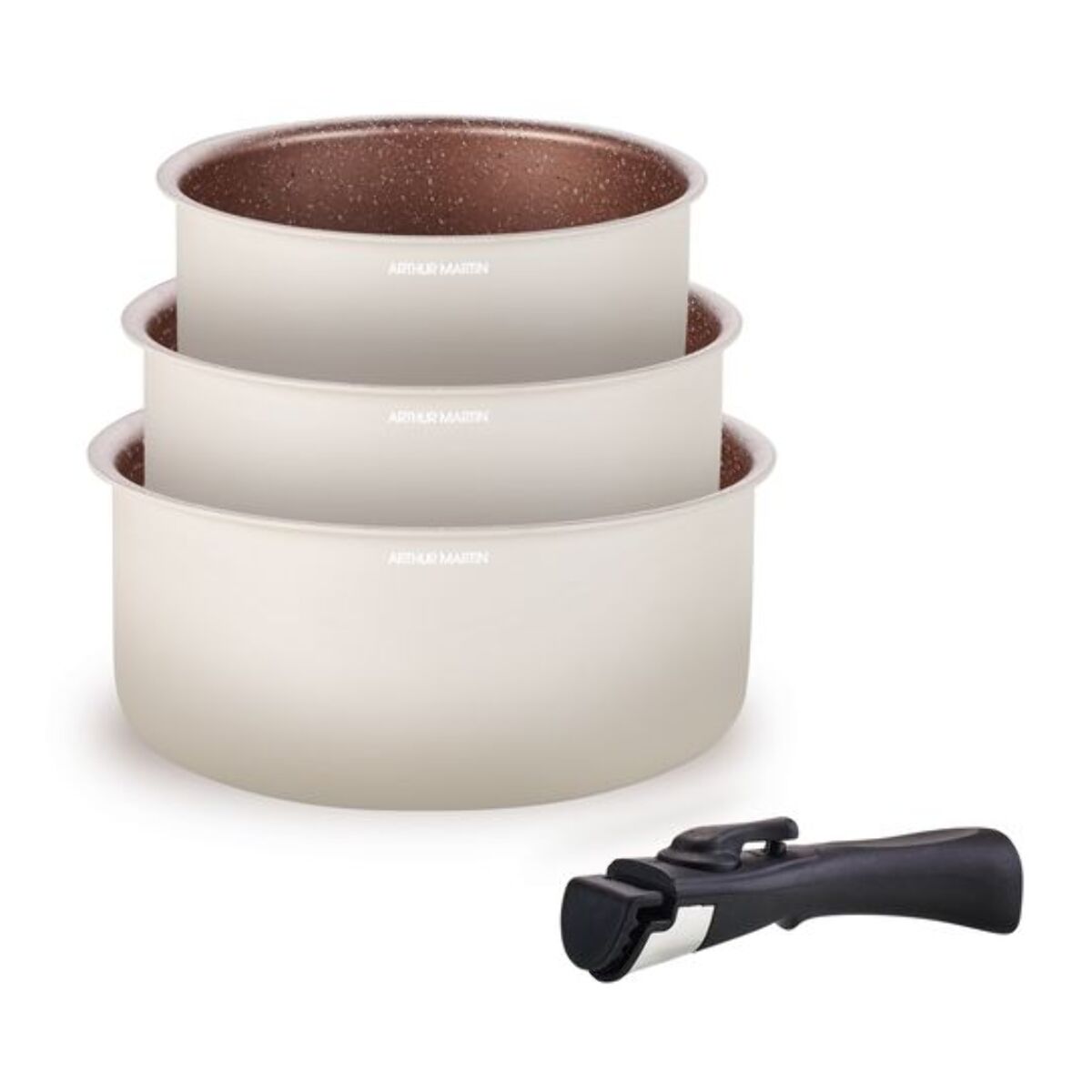 Set 4 pièces crème